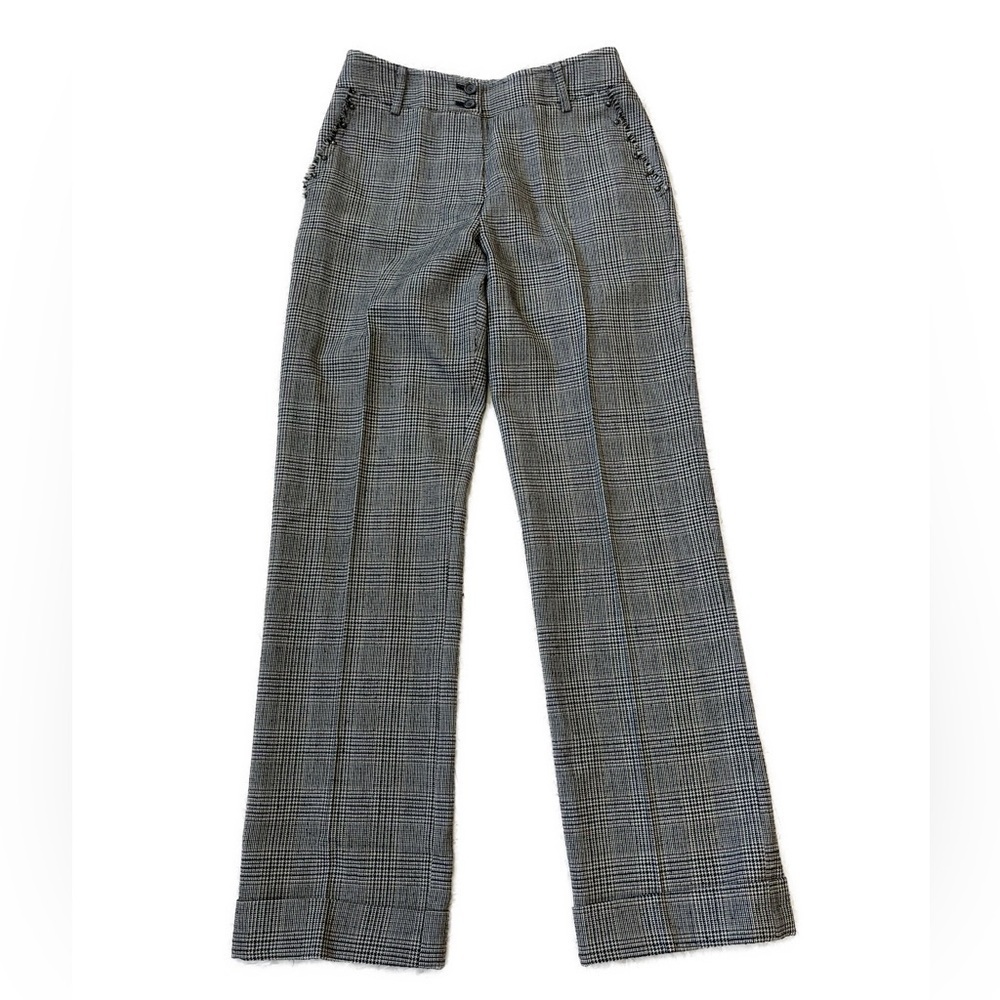 GERARD DAREL Trouser Brown Tweed Detail Pocket Pants 38/6